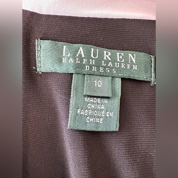 Ralph Lauren Long Sleeve Black and White Sheath Dress Size 10 - Picture 7 of 9